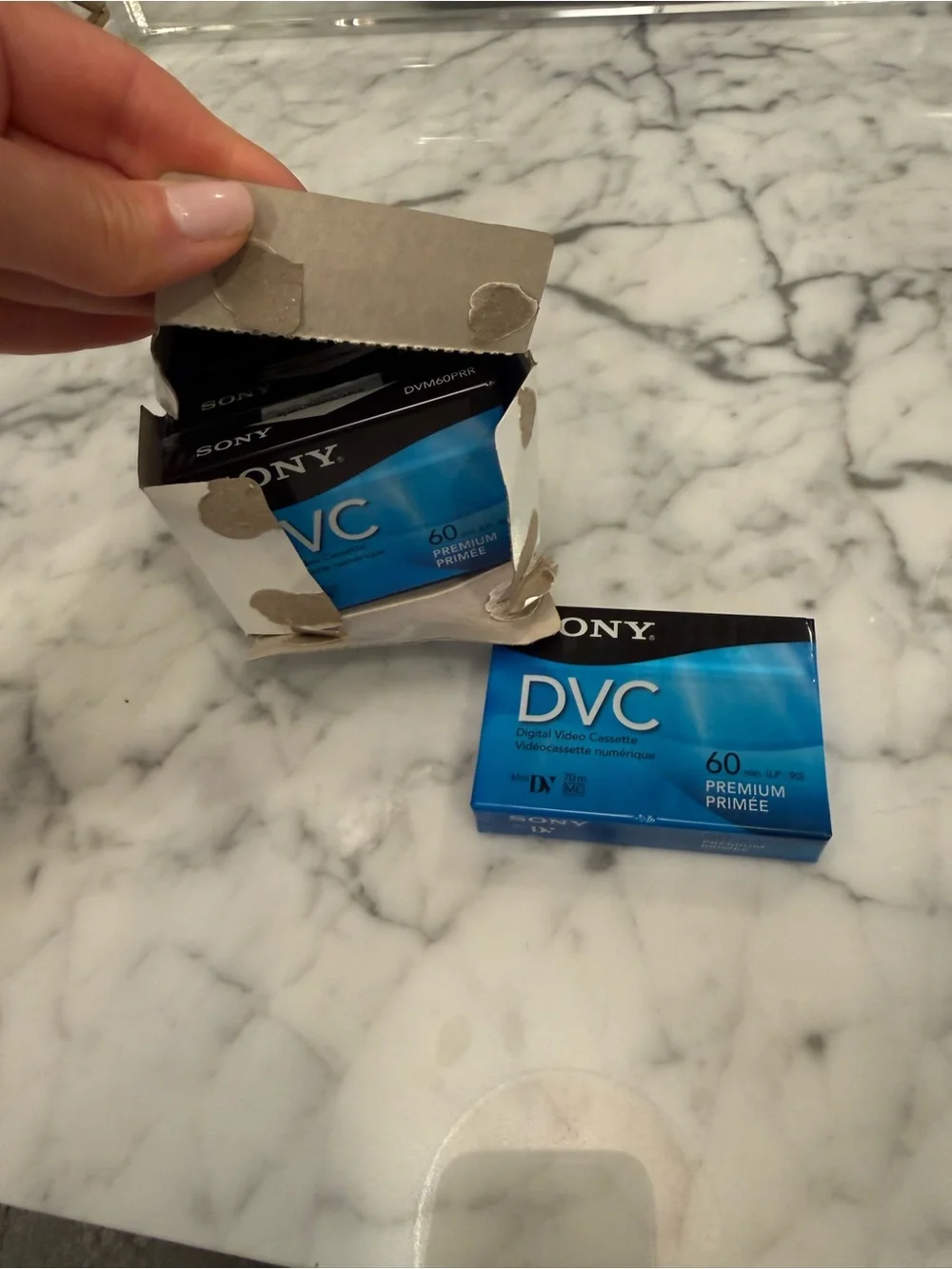 Sony DVC MiniDV Cassette 5 total in box and 1 additional for a total of 6.
